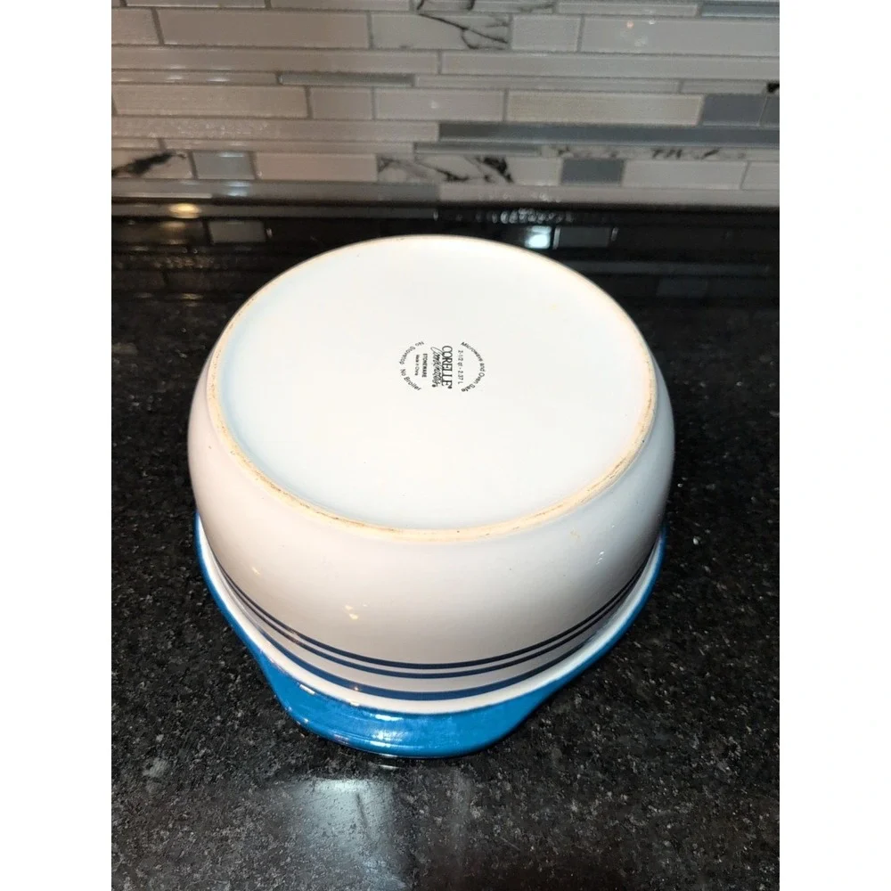 Corelle Coordinates Classic Cafe Blue‎ 2.5qt Covered Casserole Baking Dish LID